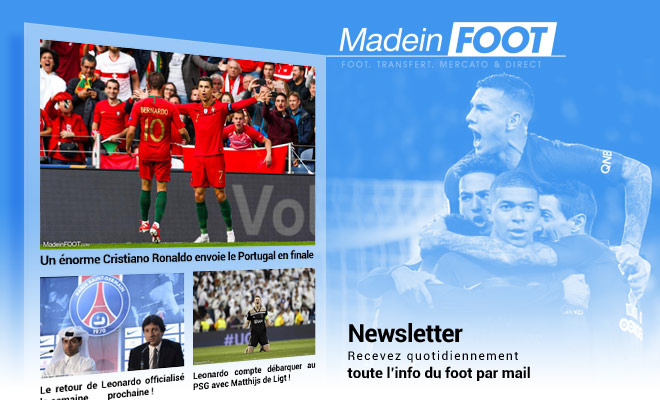 Newsletter Madeinfoot.com pour suivre toute l'actualité du foot chaque matin dans votre boite mail